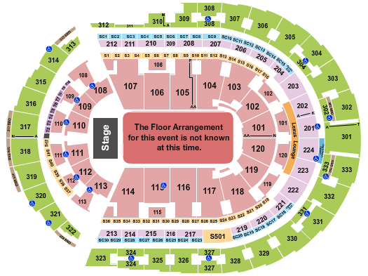 Bridgestone Arena CMT Awards Seating Chart
